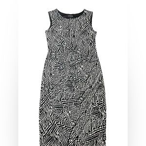 Business Formal Black and White Dress